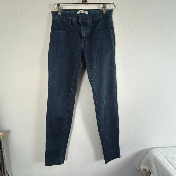J Brand Women's Denim Medium Wash Mid Rise Waist Casual Skinny Jeans Blue 27 - Picture 1 of 11